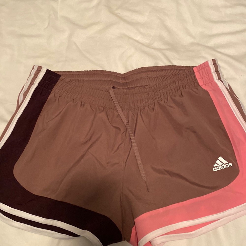 Adidas running shorts Brand new a with tags wonder oxide color